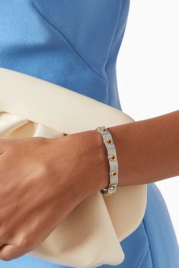 Eyet Diamond Bangle in 14kt White Gold