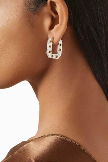 Eyet Diamond Single Earring in 14kt White Gold