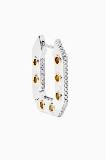 Eyet Diamond Single Earring in 14kt White Gold