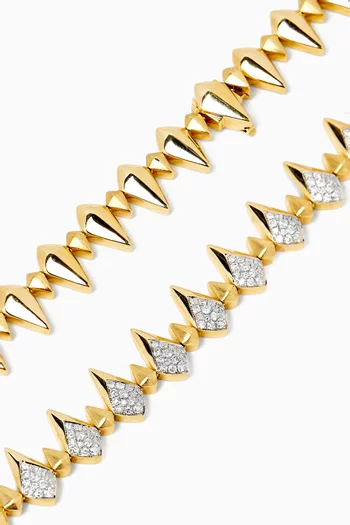 Shark Diamond Necklace in 14kt Gold