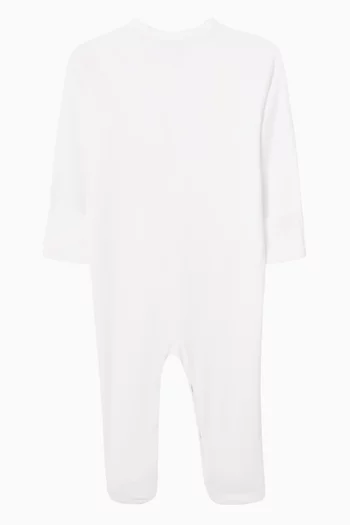 Logo Pyjama Onesie in Cotton