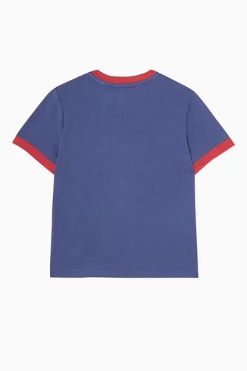 Logo Ringer T-shirt in Cotton Jersey