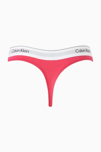 سروال داخلي بتصميم ثونغ قطن ومودال