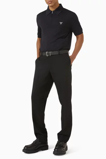 Polo Shirt in Superfine Wool