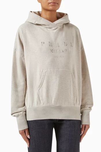 Logo Hoodie in Cotton-fleece