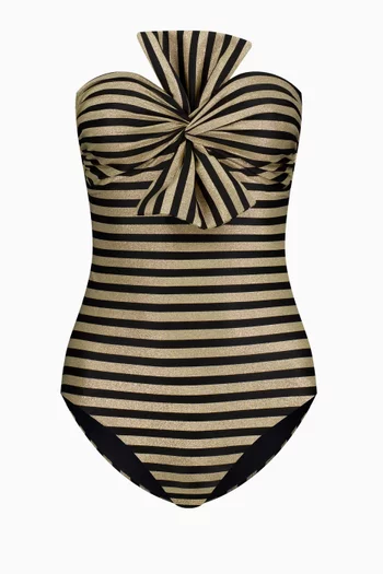 Raquel Bow Bandeau One-piece Swimsuit