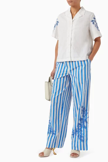 قميص ياسيرا مزين بتطريزات قطن عضوي