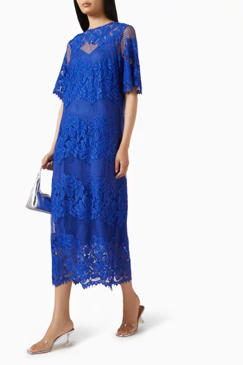 Yaslacely Midi Dress in Lace