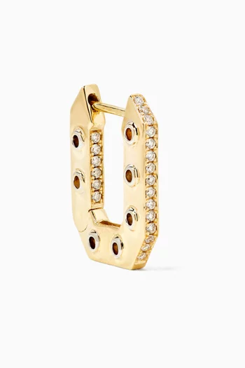Nano Eyet Diamond Single Earring in 14kt Gold