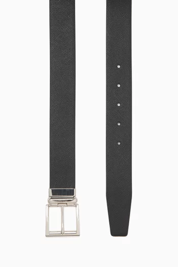 Reversible Belt in Saffiano Leather