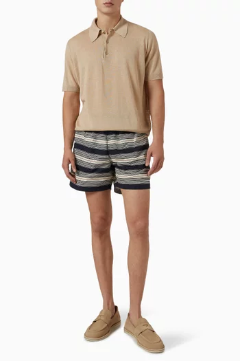 Nautical Swimshorts in Technical Fabric