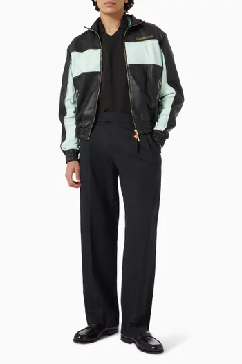 Track Jacket in Leather