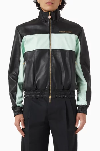Track Jacket in Leather