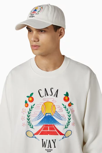 Casa Way Baseball Cap in Canvas