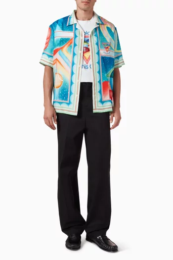 Straight-leg Chino Pants in Cotton