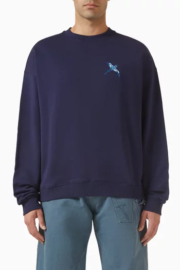 Micro Bee Bird Sweatshirt in Organic Cotton