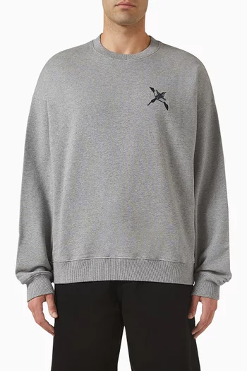 Micro Bee Bird Sweatshirt in Organic Cotton