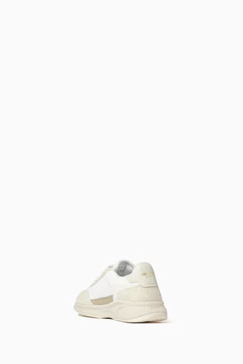 Genesis Neo Bee Bird Runner Sneakers in Leather & Canvas