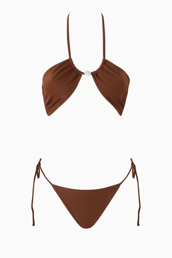 Bahia Pearl-embellished Bikini Set
