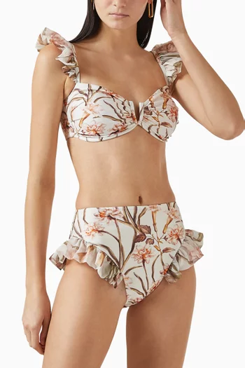 Botanic Retro Flutter Bikini Briefs