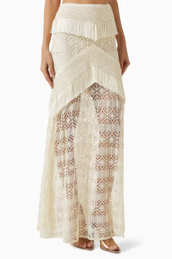 Samba Fringe Maxi Skirt