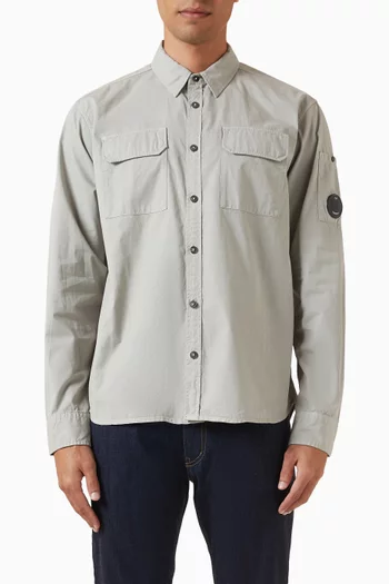 Long-sleeve Shirt in Gabardine