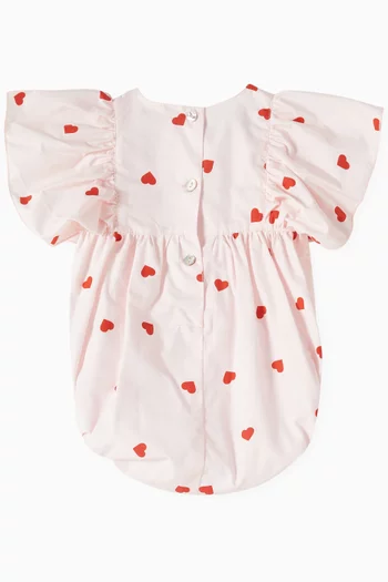 Ruffle Hearts Romper