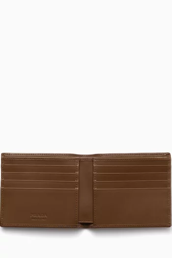 Wallet in Re-nylon & Leather