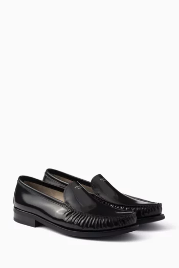 Classic Loafers in Brushed Leather