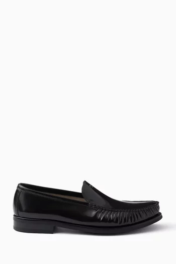 Classic Loafers in Brushed Leather