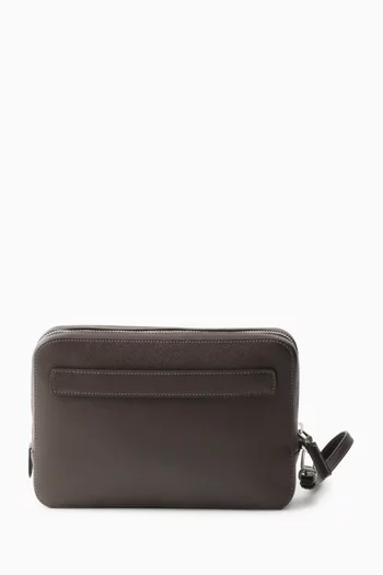 Clutch in Saffiano Leather