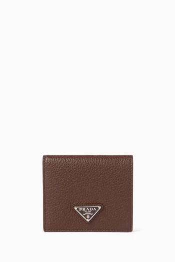 Bi-fold Wallet in Grained Leather