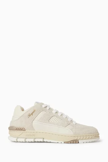 Area Lo Fluffy Sneakers in Suede & Leather