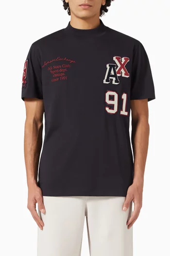 College Logo T-shirt in Cotton