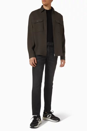 Zip Shirt in Cotton