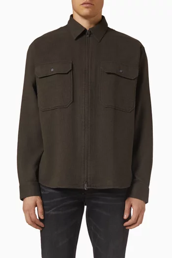 Zip Shirt in Cotton