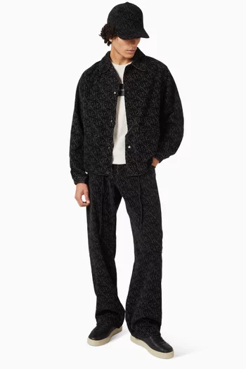 All-over Logo Jeans in Denim