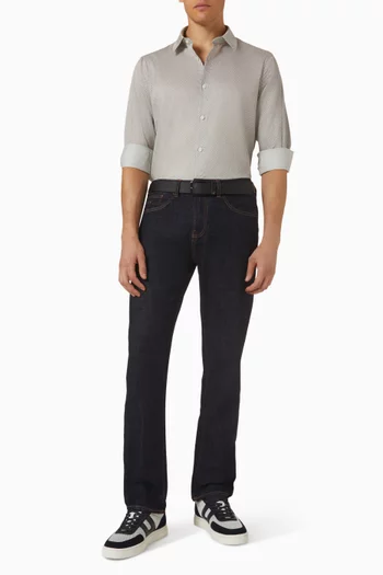 Logo-pattern Shirt in Cotton