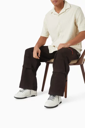 Round Toe Lace-Up Sneakers