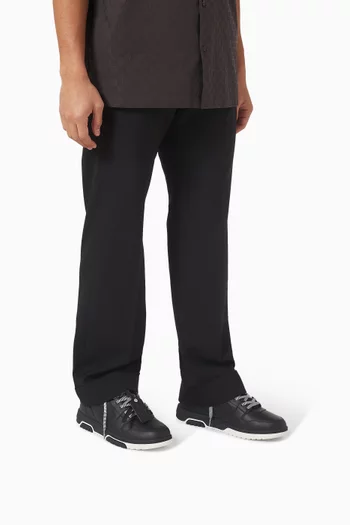 Round Toe Lace-Up Sneakers