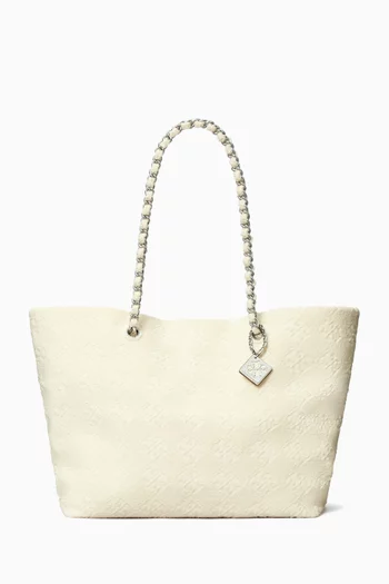 Ella Chain Tote Bag in Cotton-terry