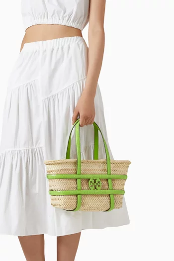 Small Ella Basket Bag in Raffia