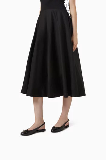 Slingback Ballet Flats in Leather
