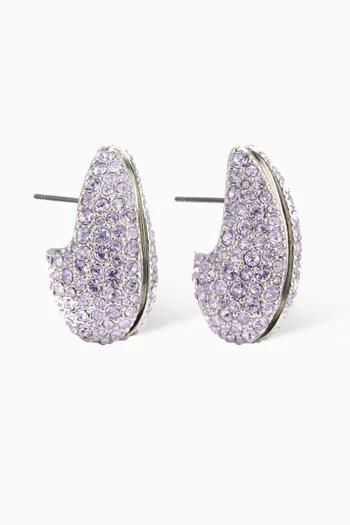 Wave Crystal-embellished Earrings