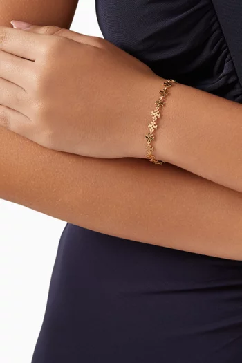 Kira Bracelet in 18kt Gold-plated Brass