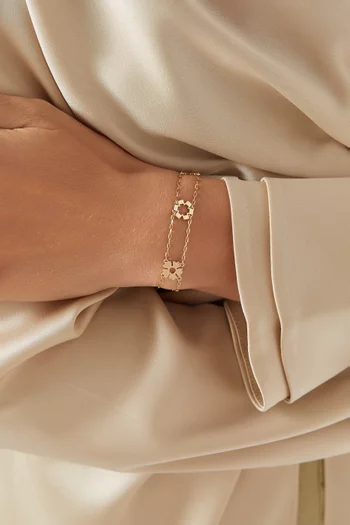 Donna Charm Bracelet in 18kt Gold-plated Brass