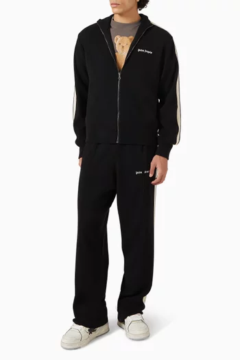 Zip Logo Jacket in Wool Blend