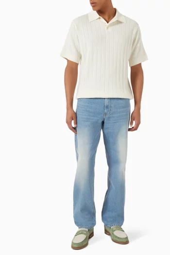 Astern Polo Shirt in Rib Knit