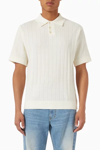 Astern Polo Shirt in Rib Knit