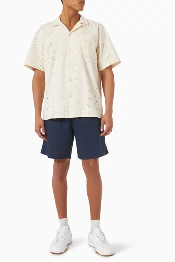 Leo Paisley Shirt in Cotton Jacquard